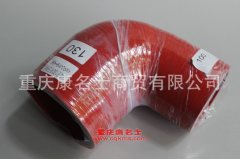 汽車(chē)硅膠管變徑膠管100變130彎無(wú)鋼絲